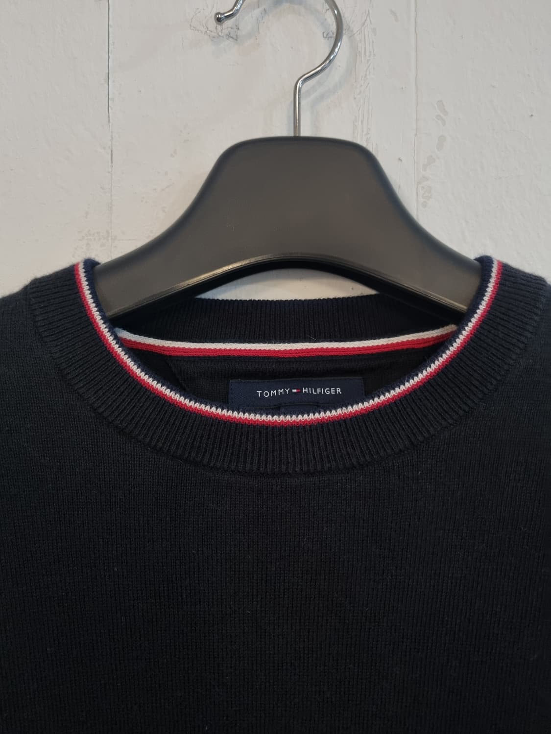 타미힐피거 캐시미어 니트 M 네이비 상품이미지5