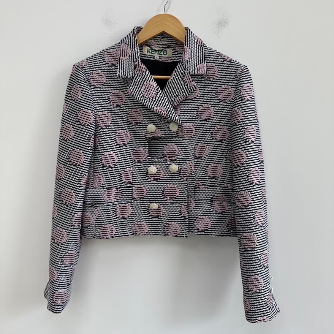 [40] 겐조 여성 패턴 트위드 숏 자켓 3680 상품이미지1