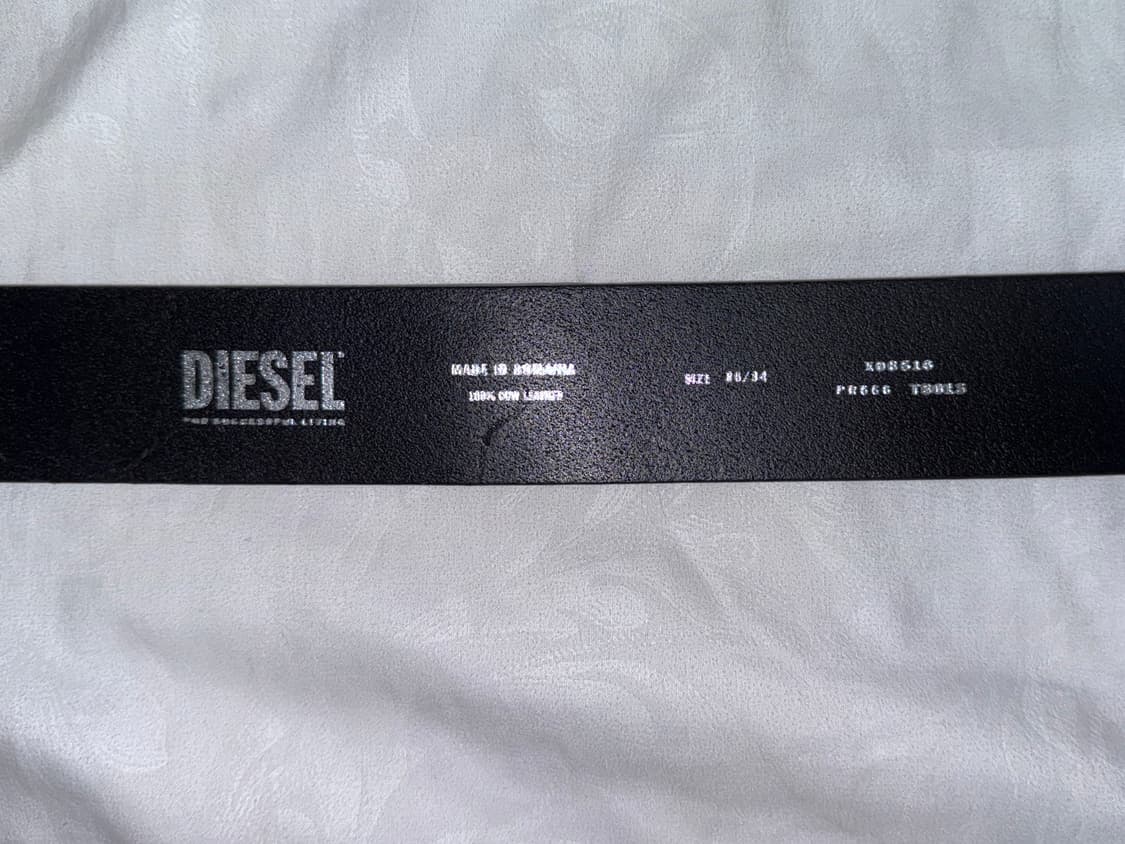 Diesel 디젤 B-1DR 레더 벨트 85사이즈 상품이미지4