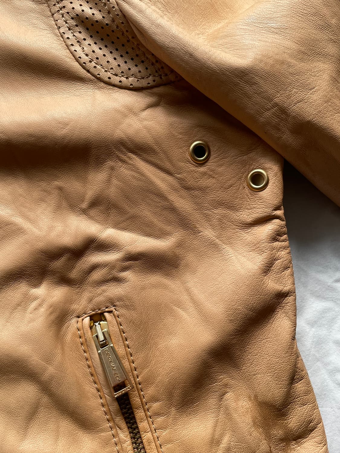 디스퀘어드2 램스킨 라이더자켓 상품이미지3