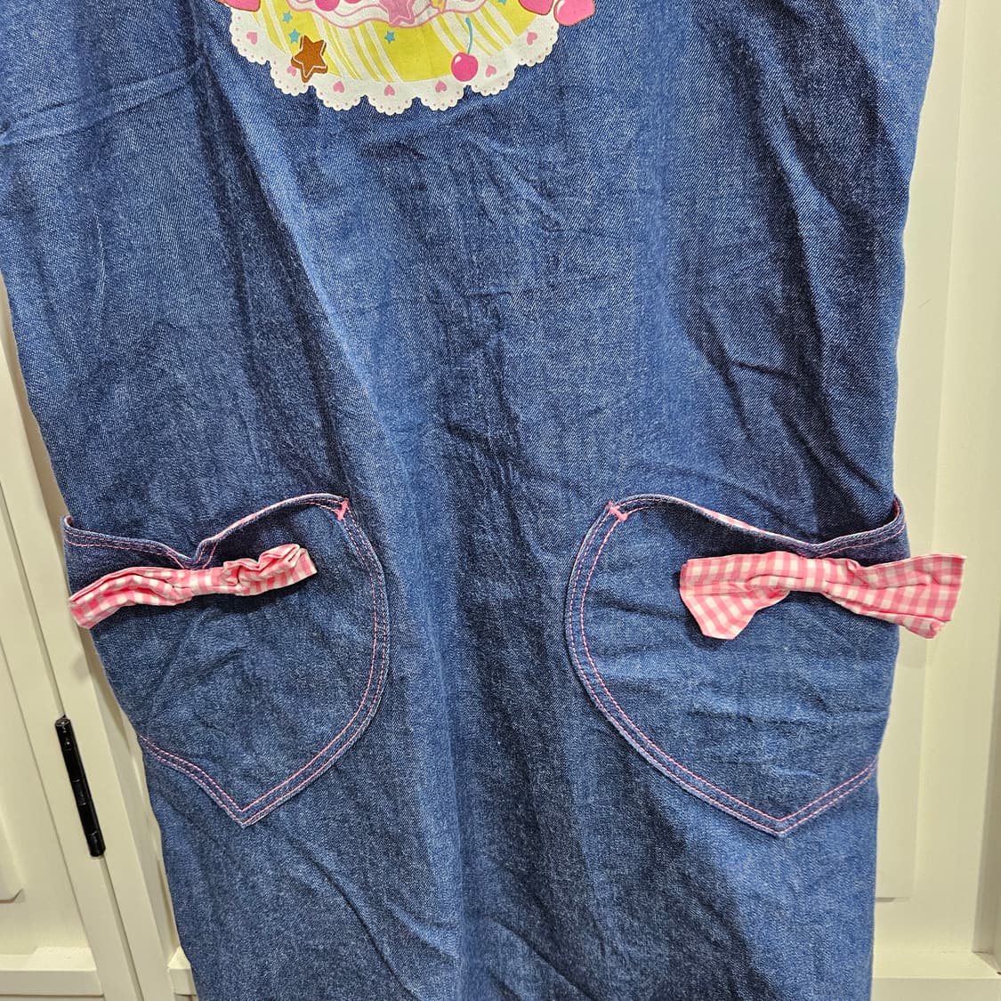 데님 프릴 앞치마 상품이미지3