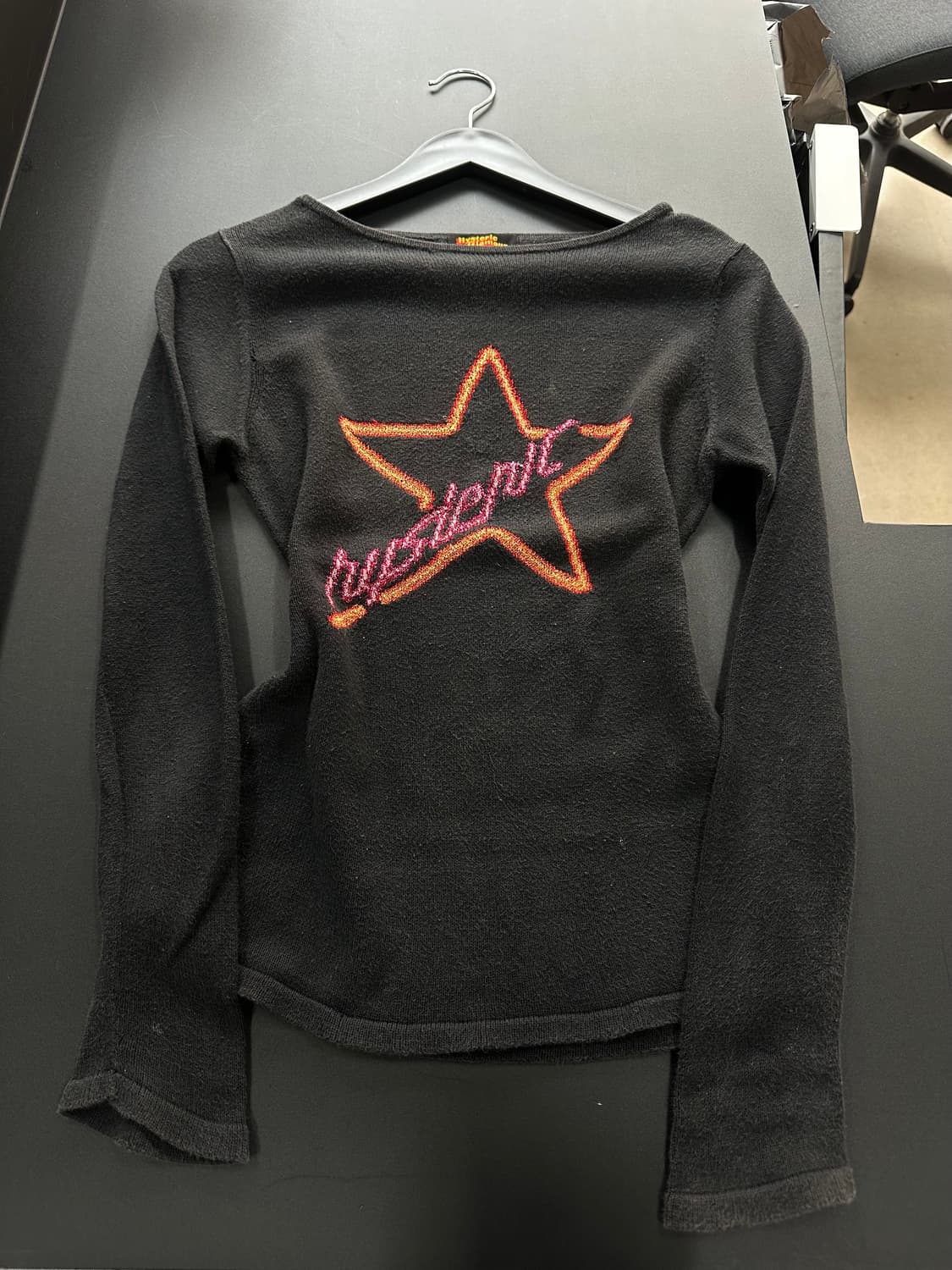 히스테릭글래머 스타 네온글리터 스펠아웃 니트 롱슬리브 상품이미지5