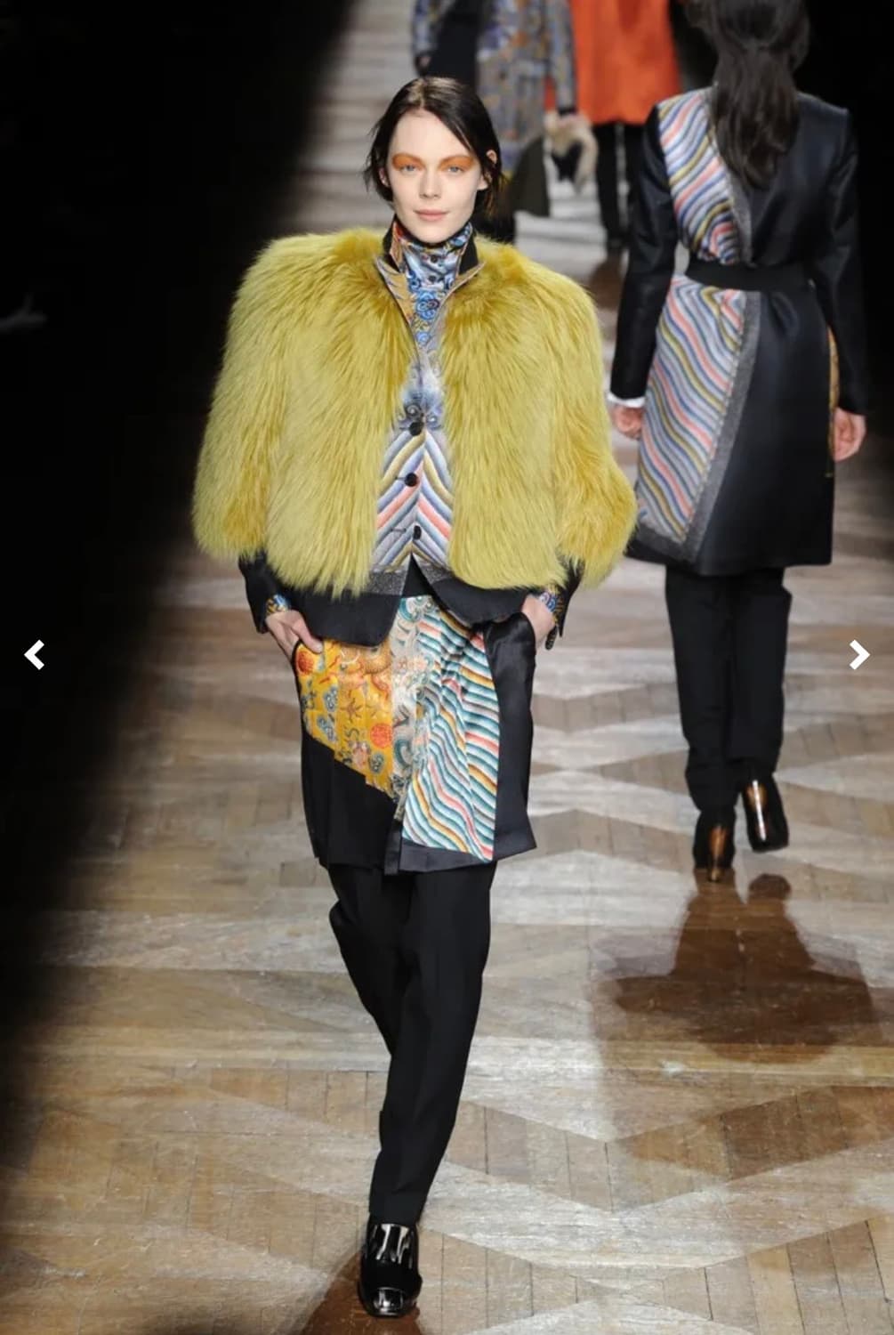 드리스 반 노튼 12FW 실크 아트 스커트 팬츠 상품이미지1