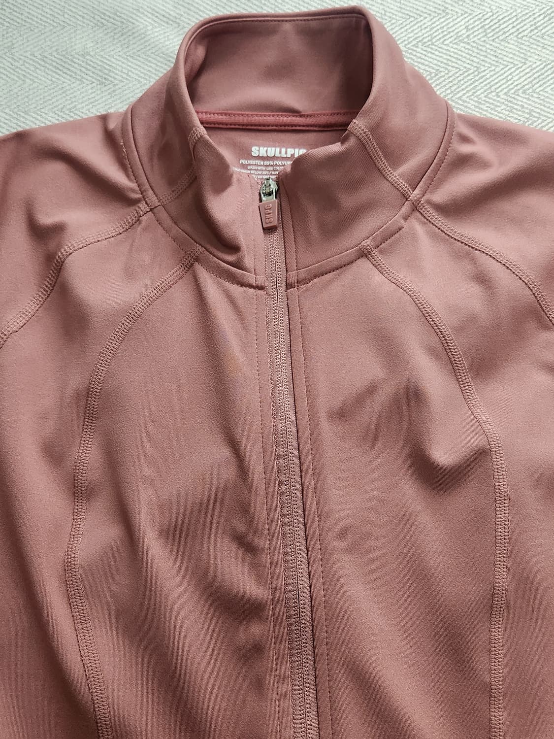 [M] 스컬피그 기능성 트레이닝 집업자켓 M 핑크 필라테스 헬스 상품이미지4