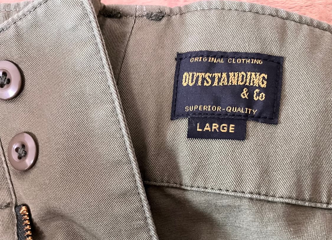 아웃스탠딩 벨티드 밀리터리 팬츠 L 올리브 상품이미지4