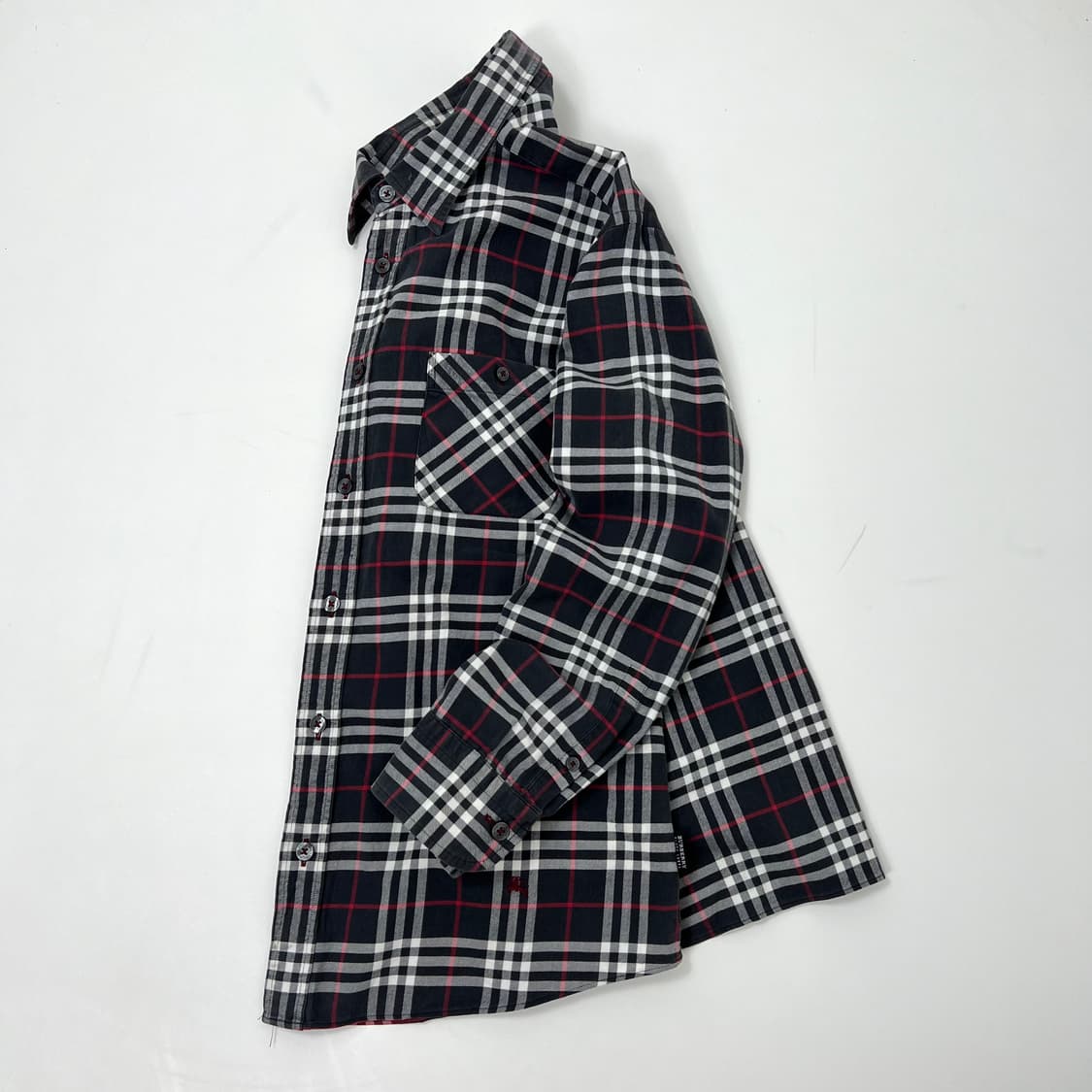 Burberry 버버리 하단 기마로고 체크 셔츠 상품이미지1