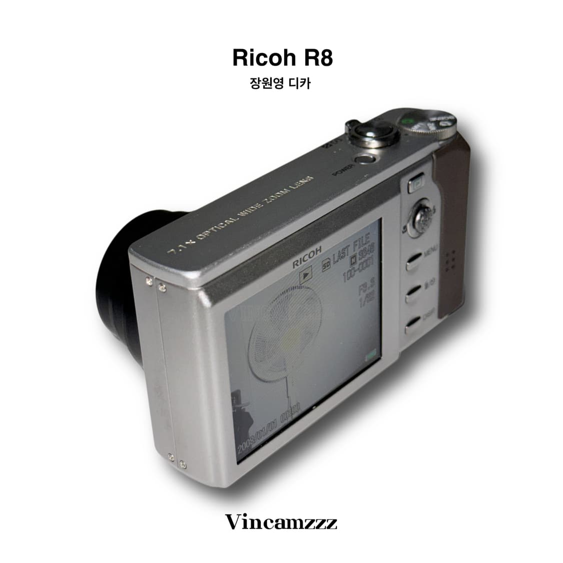 [장원영 디카] Ricoh 리코 R8 디지털 카메라 상품이미지5