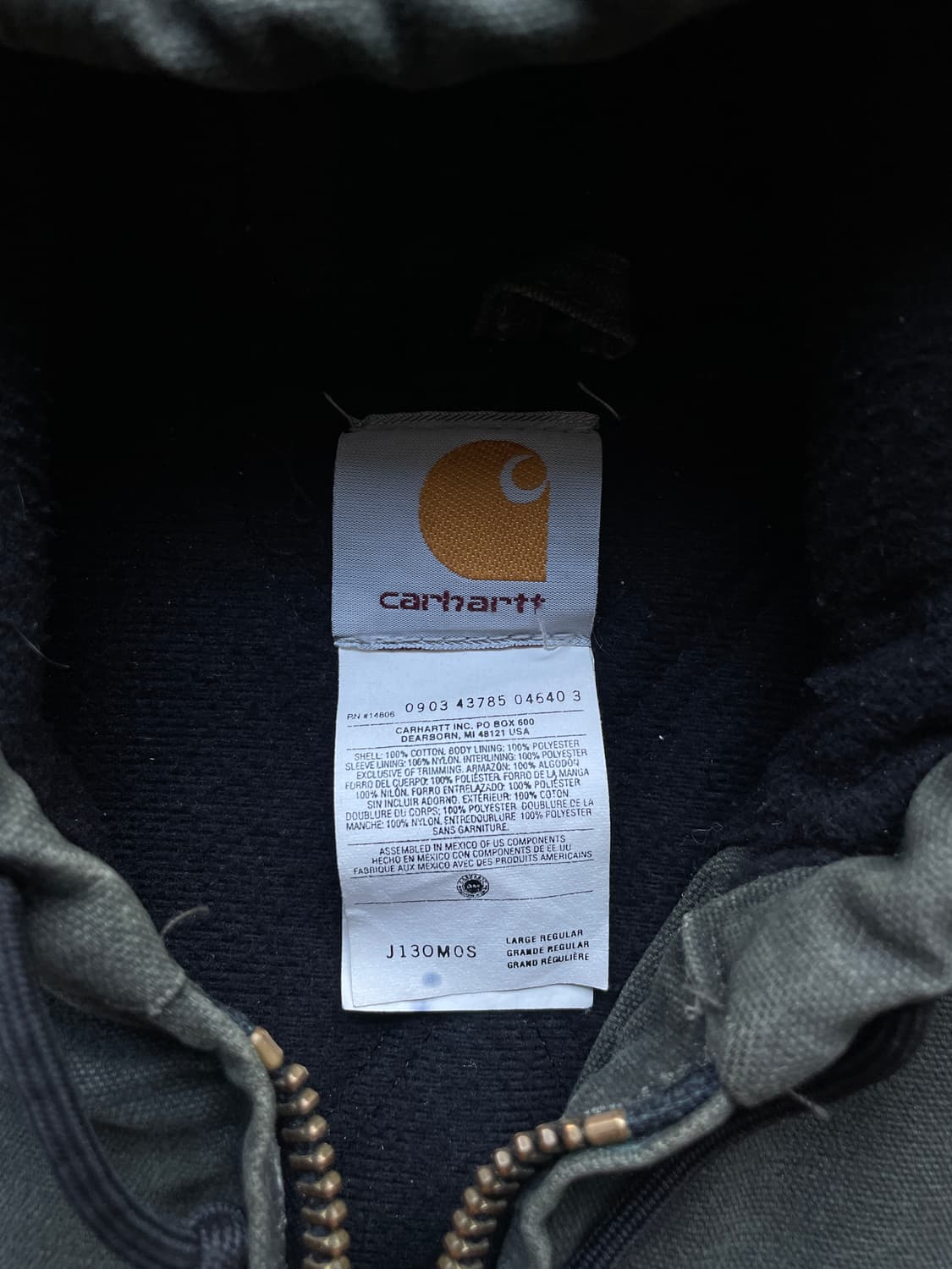 칼하트 j130 mos 모스 액티브 샌드스톤 상품이미지3