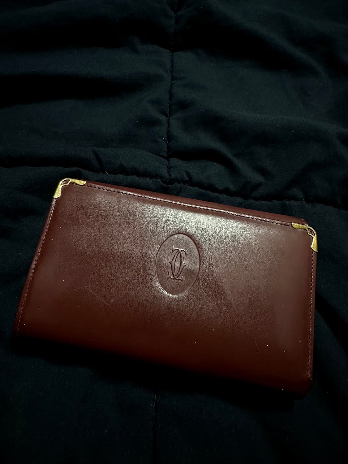 까르띠에 중지갑 버건디 상품이미지1