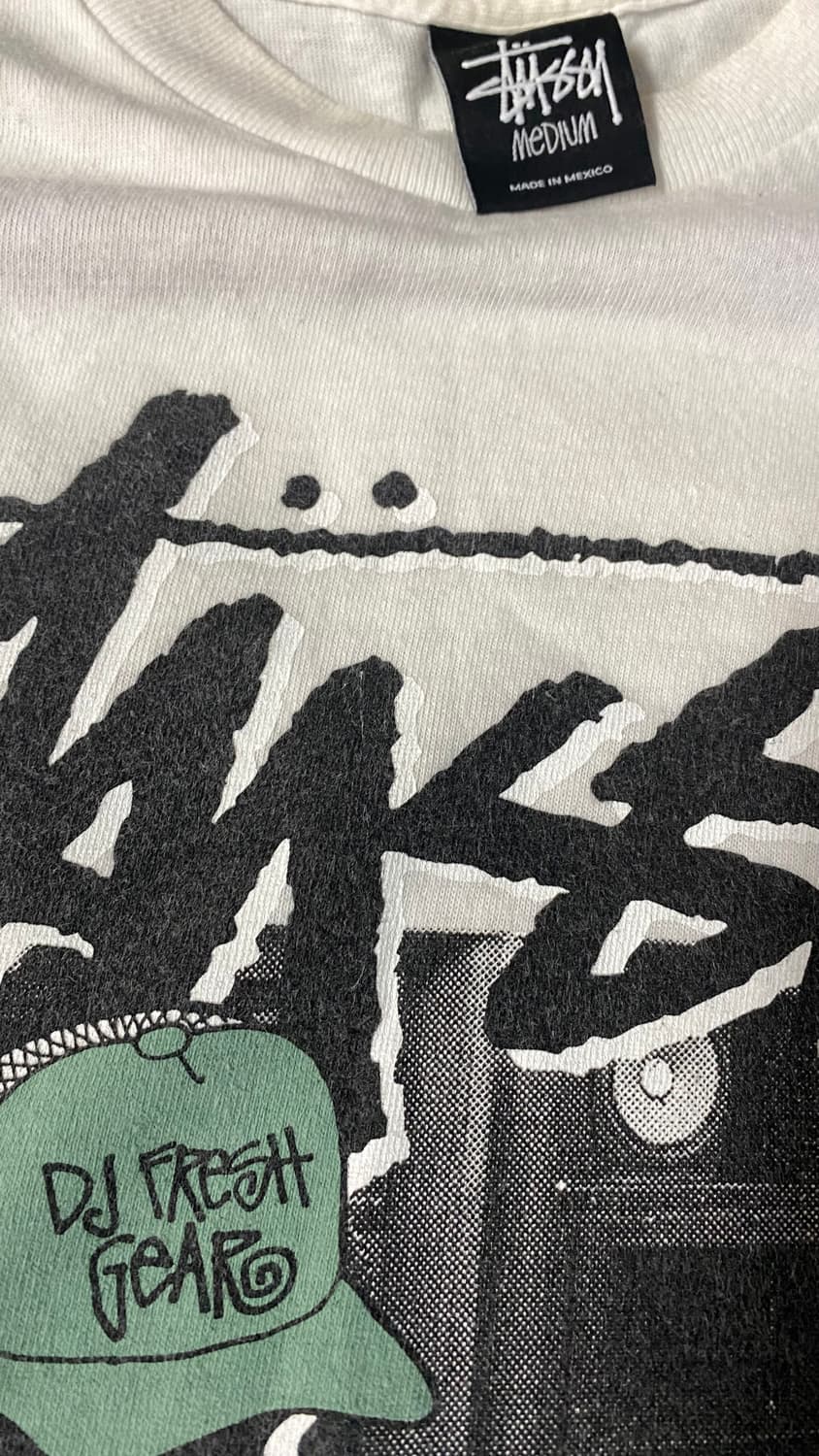 빈티지 스투시 DJ Fresh 반팔 티셔츠 M 정품 상품이미지3