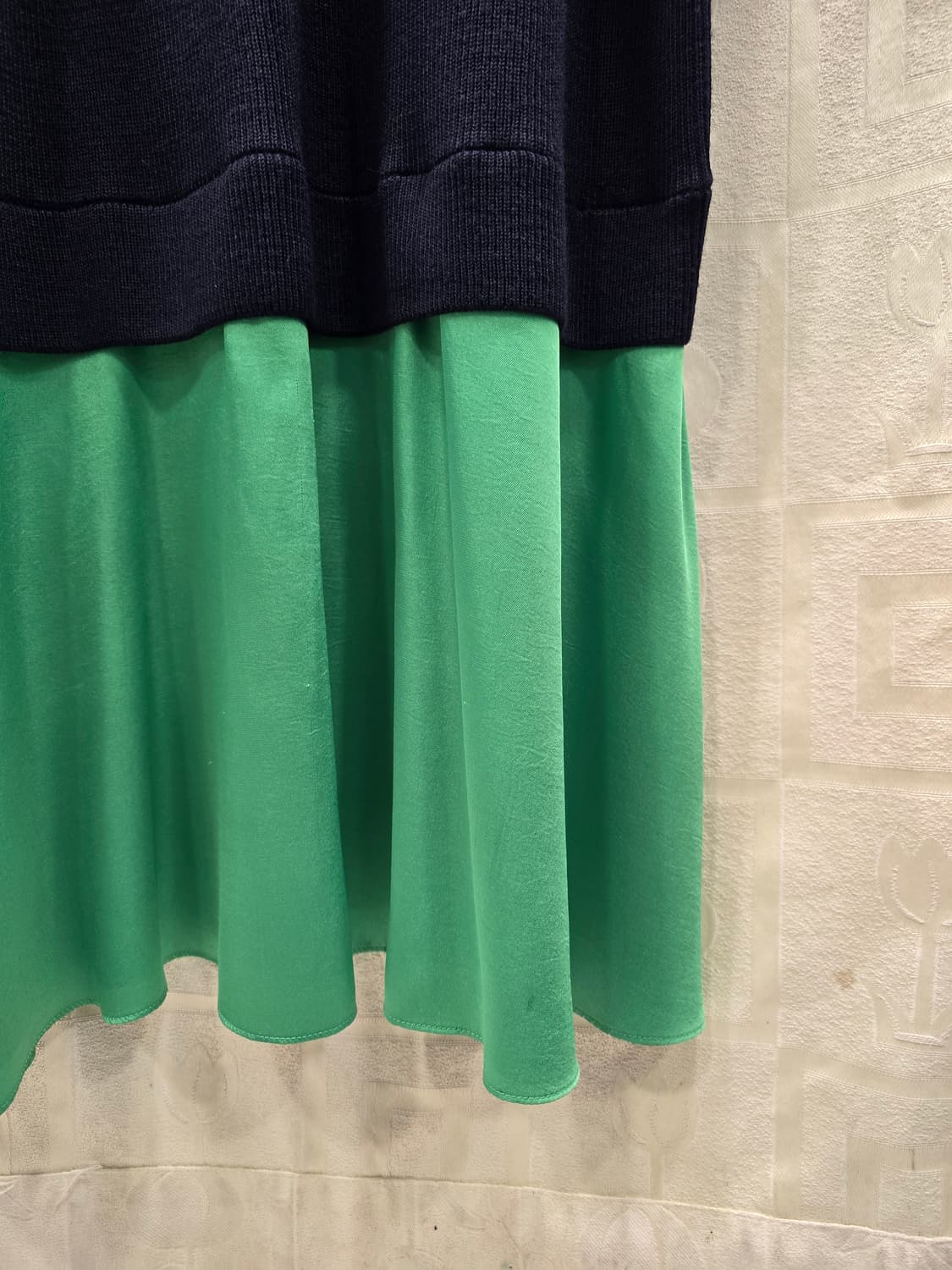 시슬리 Sisley 투톤 니트 롱 원피스 프리사이즈 상품이미지5