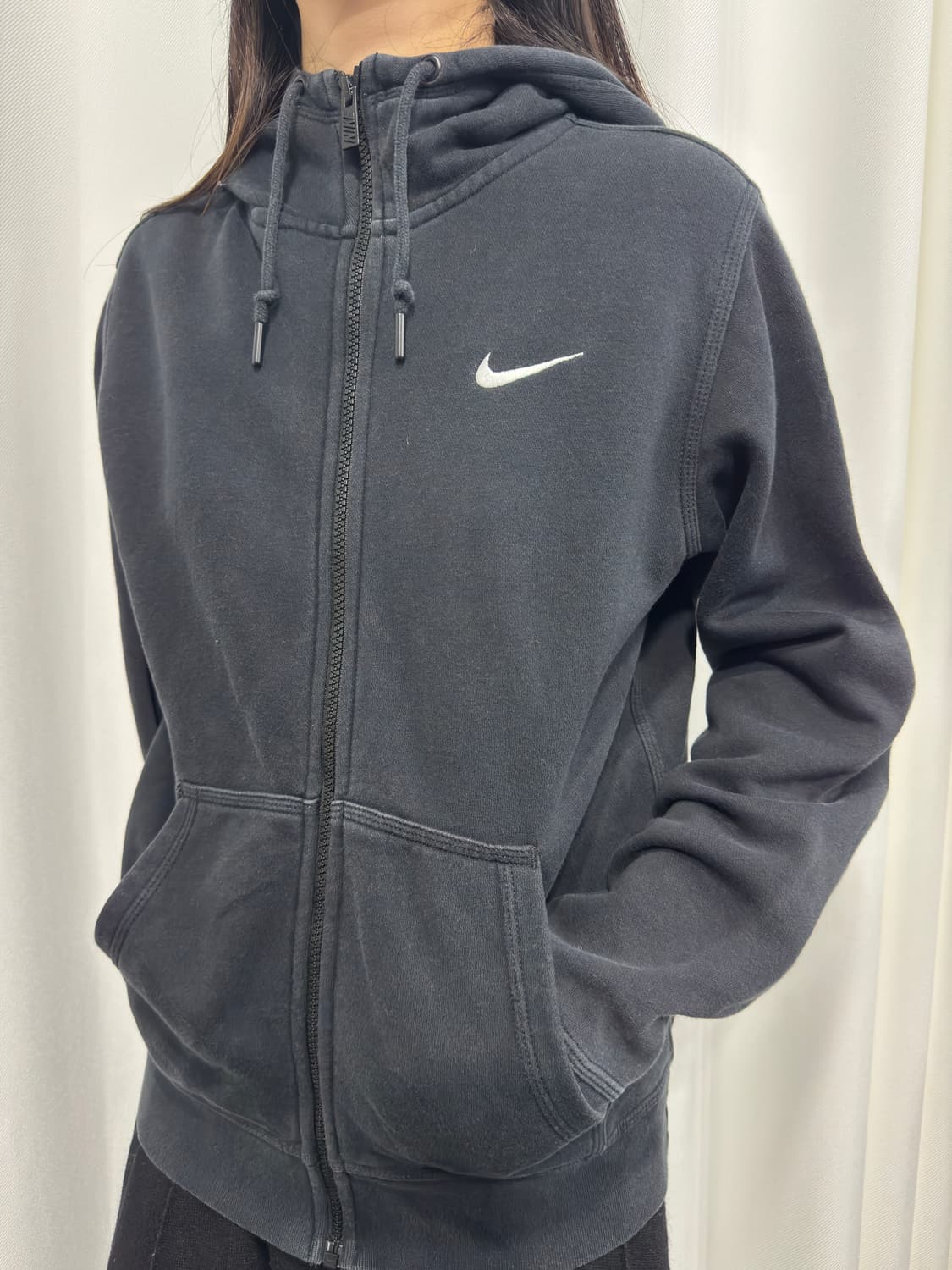 nike logo hood zipup 상품이미지3