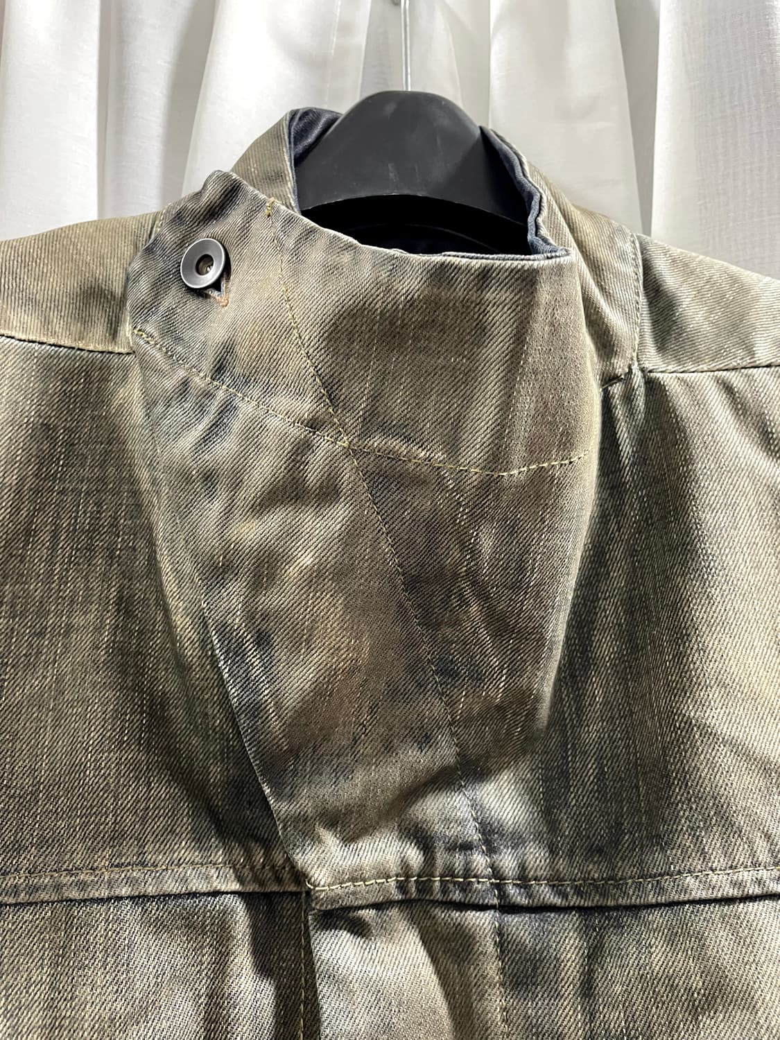 릭오웬스/ 슬레이브 코팅 데님 자켓/ L 상품이미지3