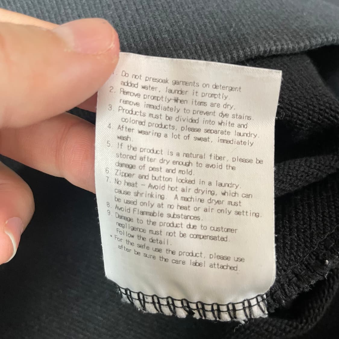 LEE 빅로고 블랙 맨투맨 스웻셔츠 M 상품이미지8