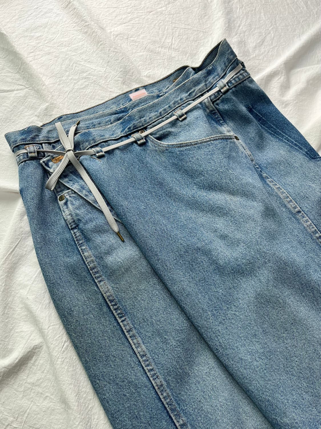 메종유레카 빈티지 리워크 비기 데님팬츠 상품이미지2