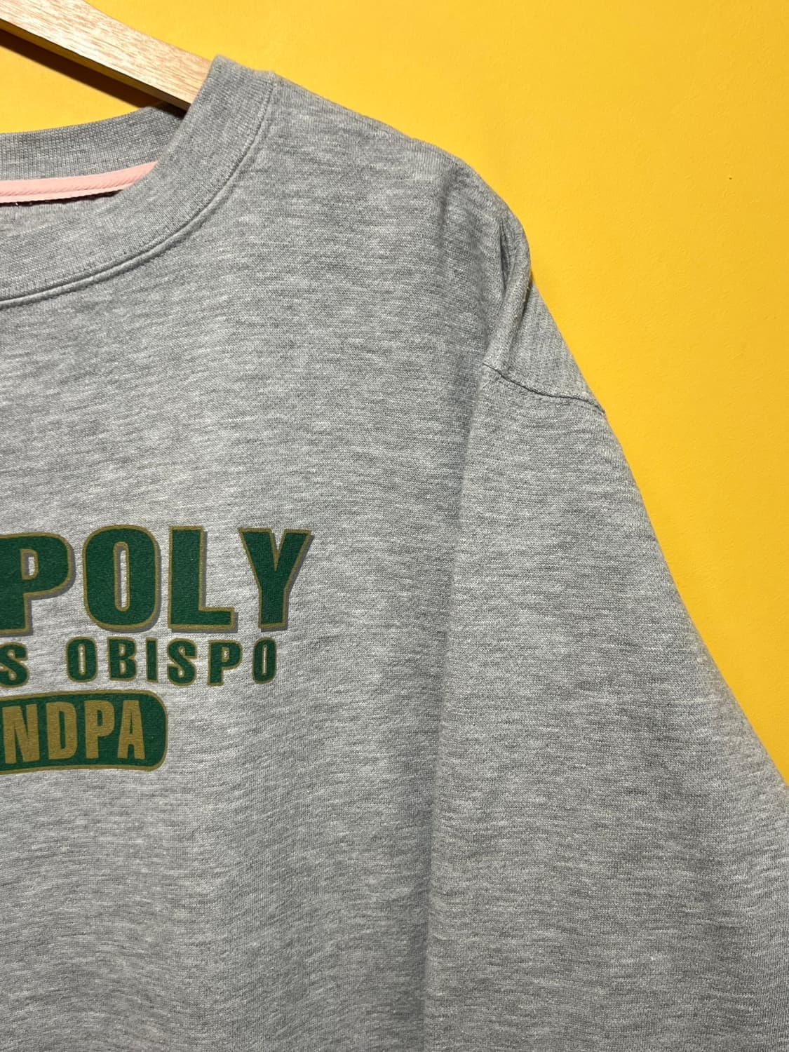 [L] 잔스포츠 유니버시티 스웻셔츠 캘폴리 그레이 캠퍼스 맨투맨 상품이미지3