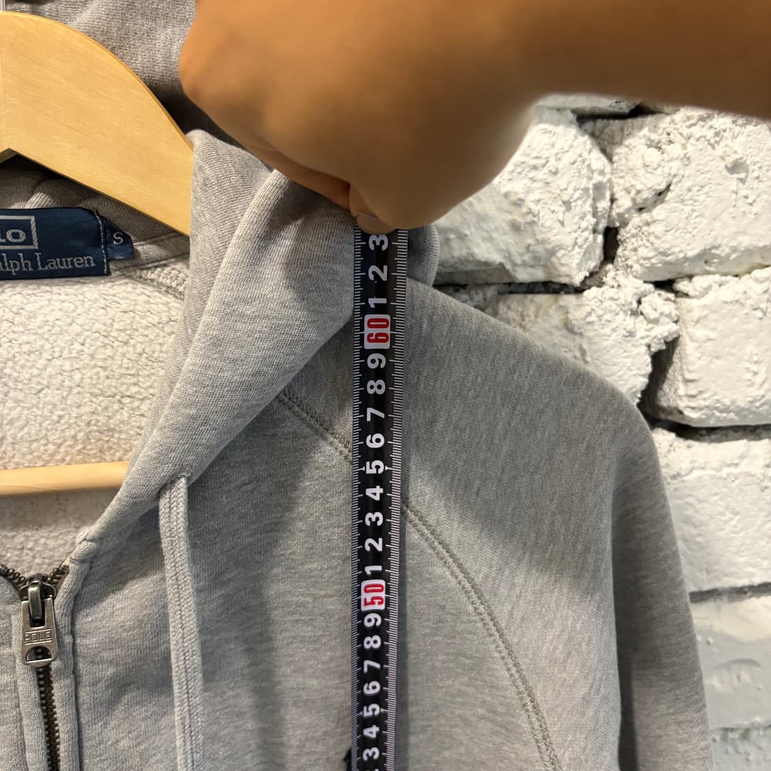 90s 폴로 빈티지 그레이 후드집업 상품이미지6