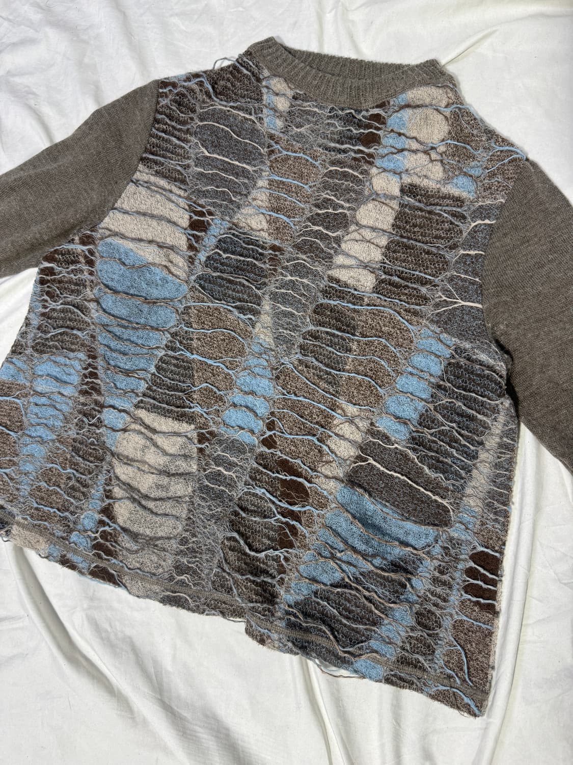 M.&Kyoko 텍스처드 울 니트 아방가르드 그런지 상품이미지5