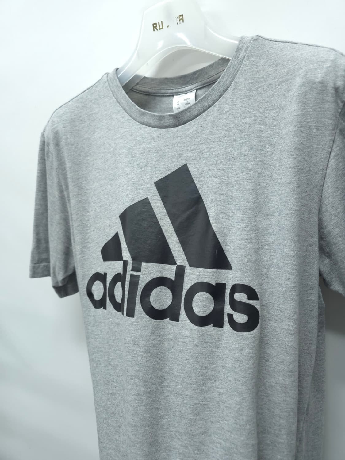 아디다스 빅로고 멜란지 그레이 반팔 티셔츠 (95) 상품이미지10