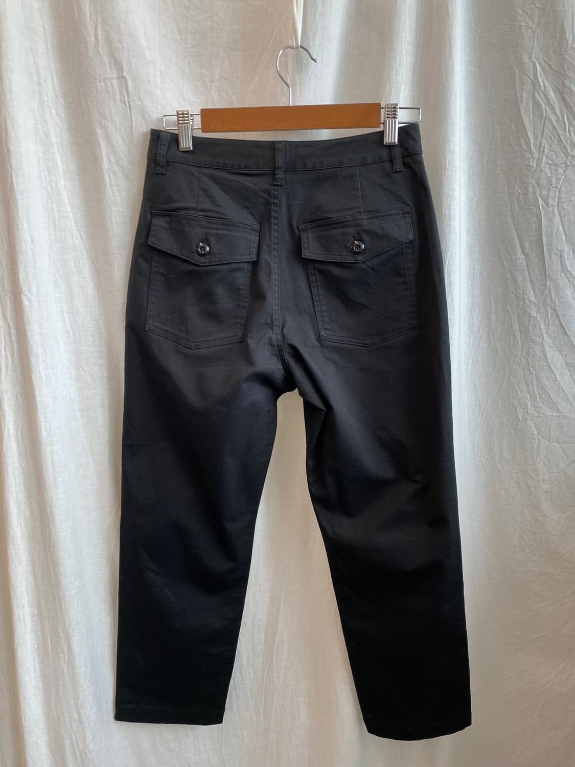 SHIPS 블랙 코튼팬츠(26) 상품이미지2