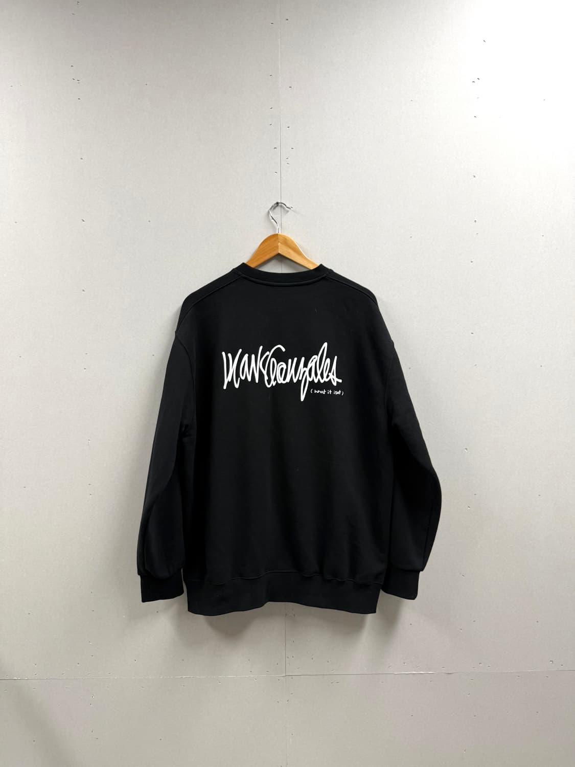 남성 XL / 와릿이즌 마크곤잘레스 맨투맨 블랙 상품이미지6