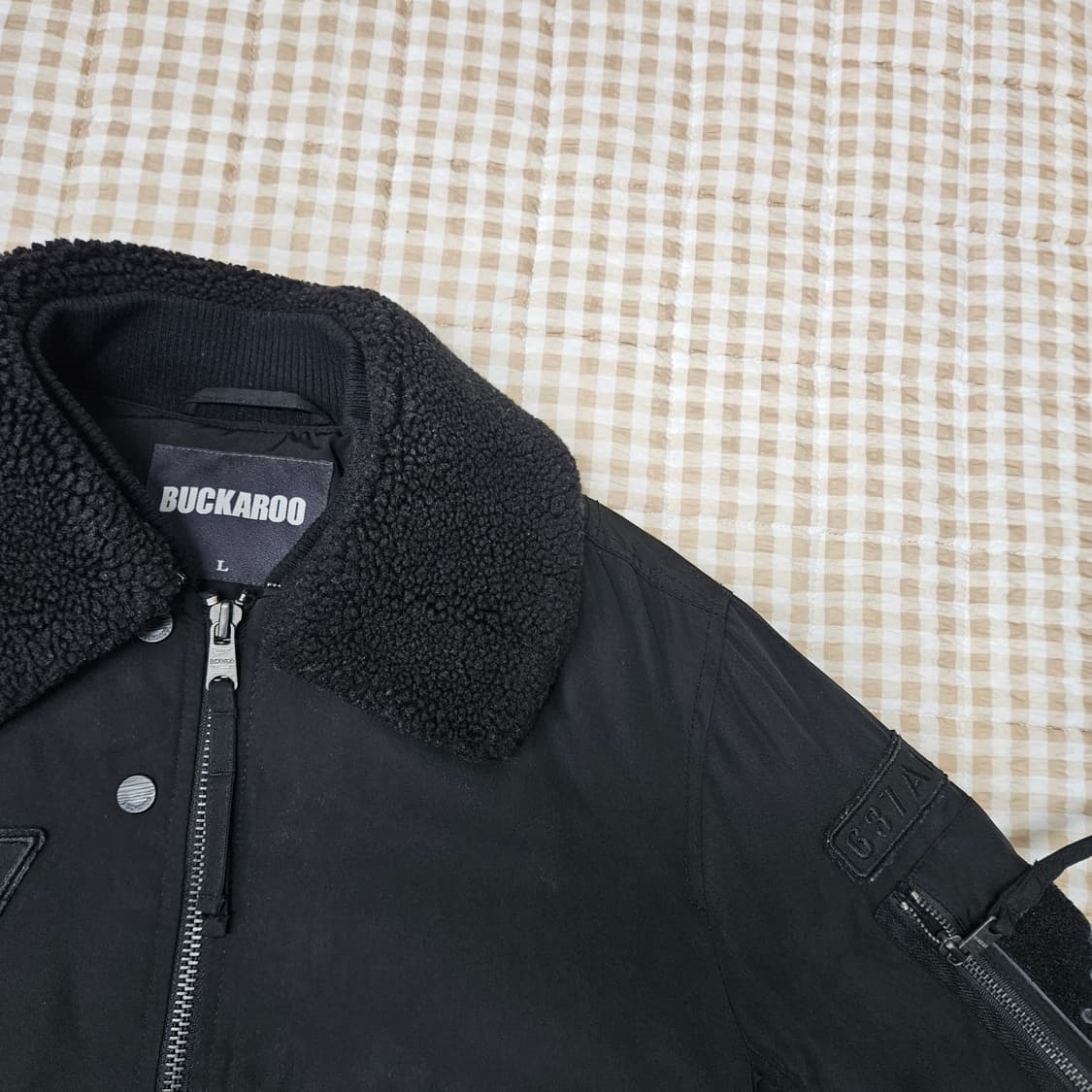 버커루 양털 패딩 항공점퍼 남자100 상품이미지4