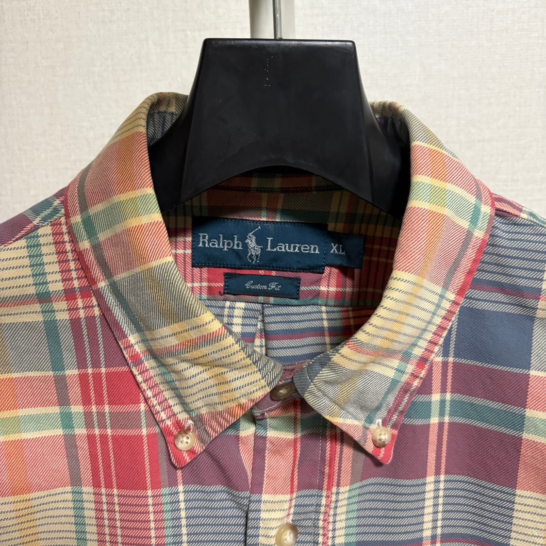 폴로 랄프로렌 커스텀핏 마드라스 체크셔츠 / XL 상품이미지4