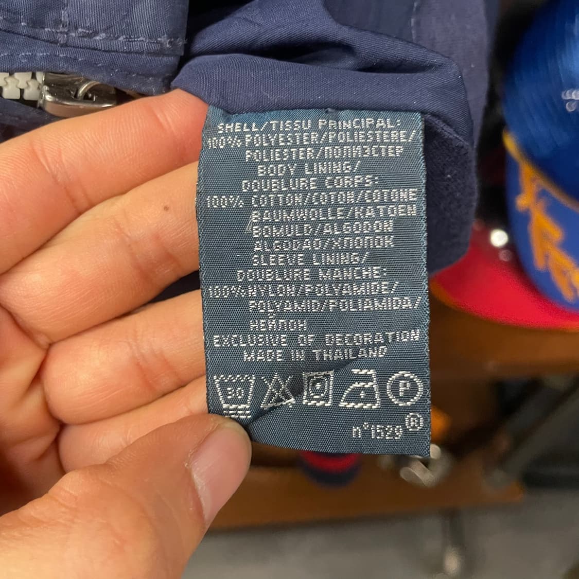 90s 폴로 랄프로렌 레터링 후드 내장 페리 자켓 블루종 스윙탑 N294 상품이미지10