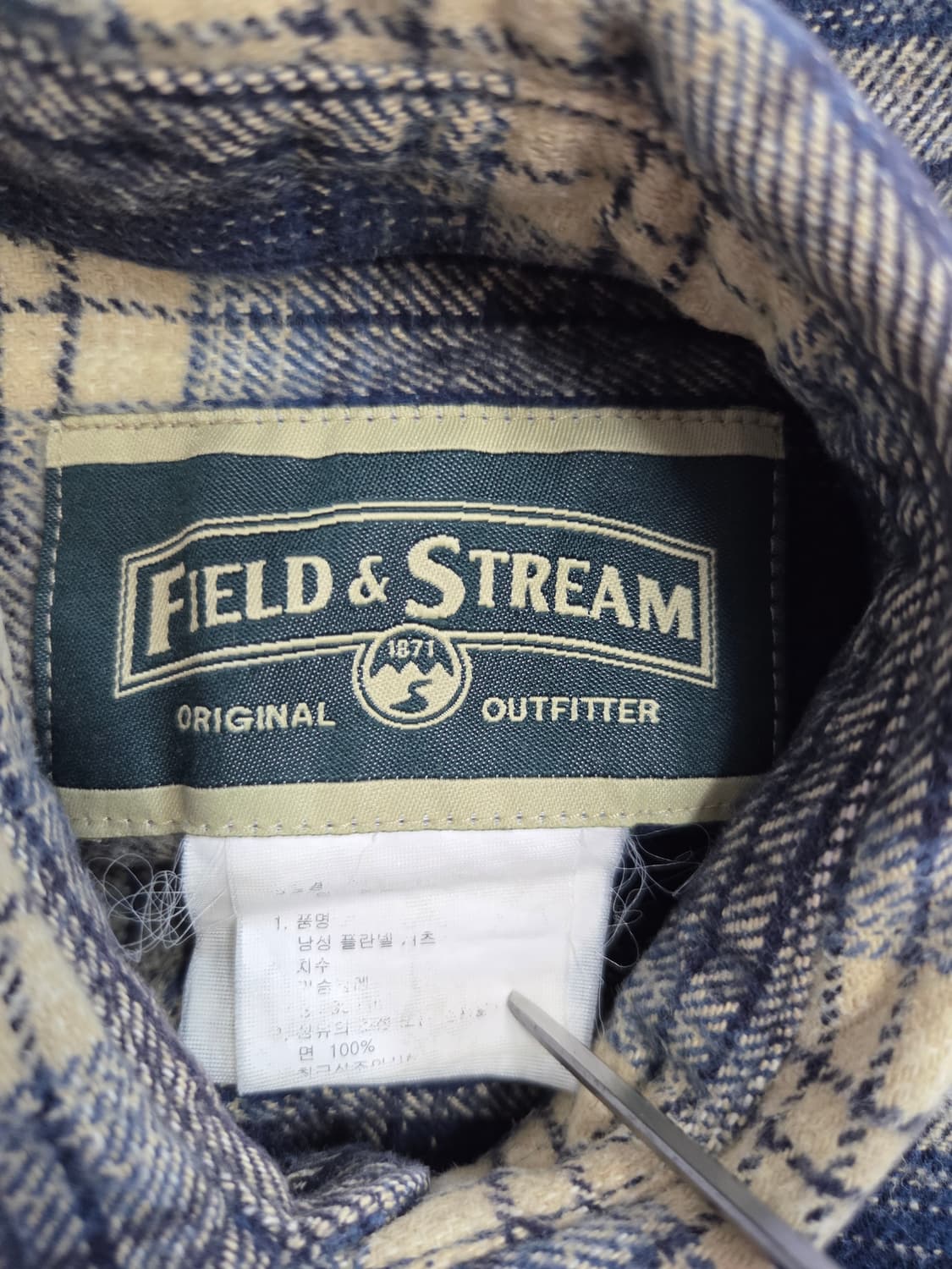 FIELD & STREAM 필드앤스트림 남성 플란넬 체크 셔츠 상품이미지6