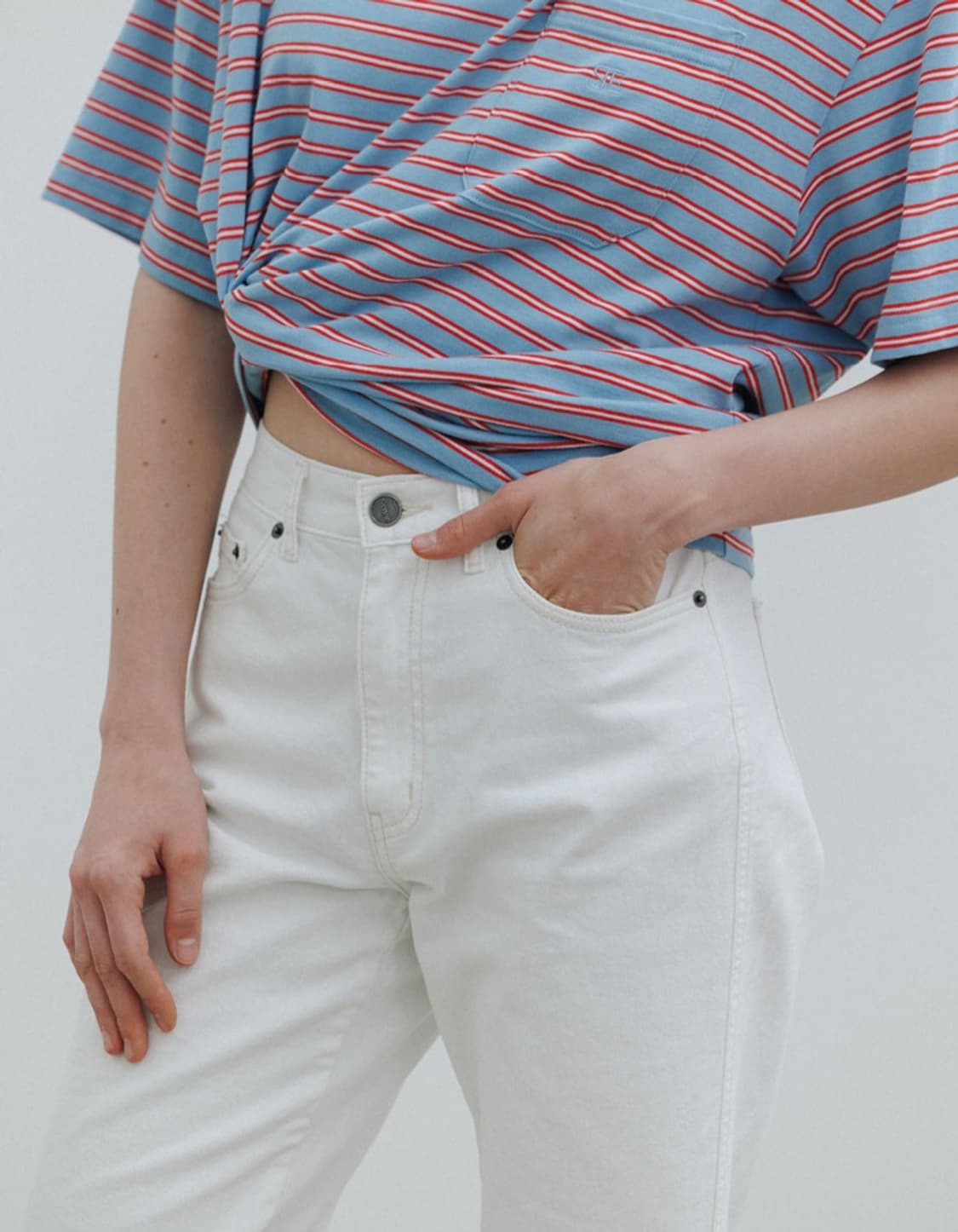 시엔느(SIENNE)All Right 데님 팬츠 화이트 상품이미지2