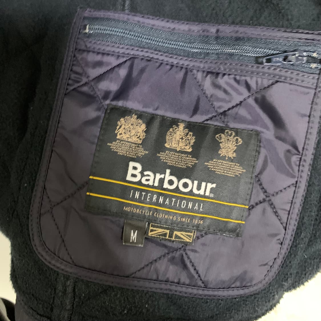 바버 퀼팅 자켓 네이비 빈티지 M 남성 점퍼 상품이미지8