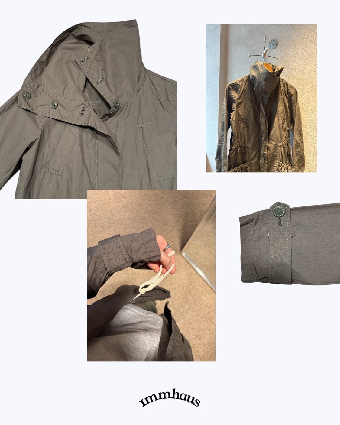 High neck khaki jacket 상품이미지2