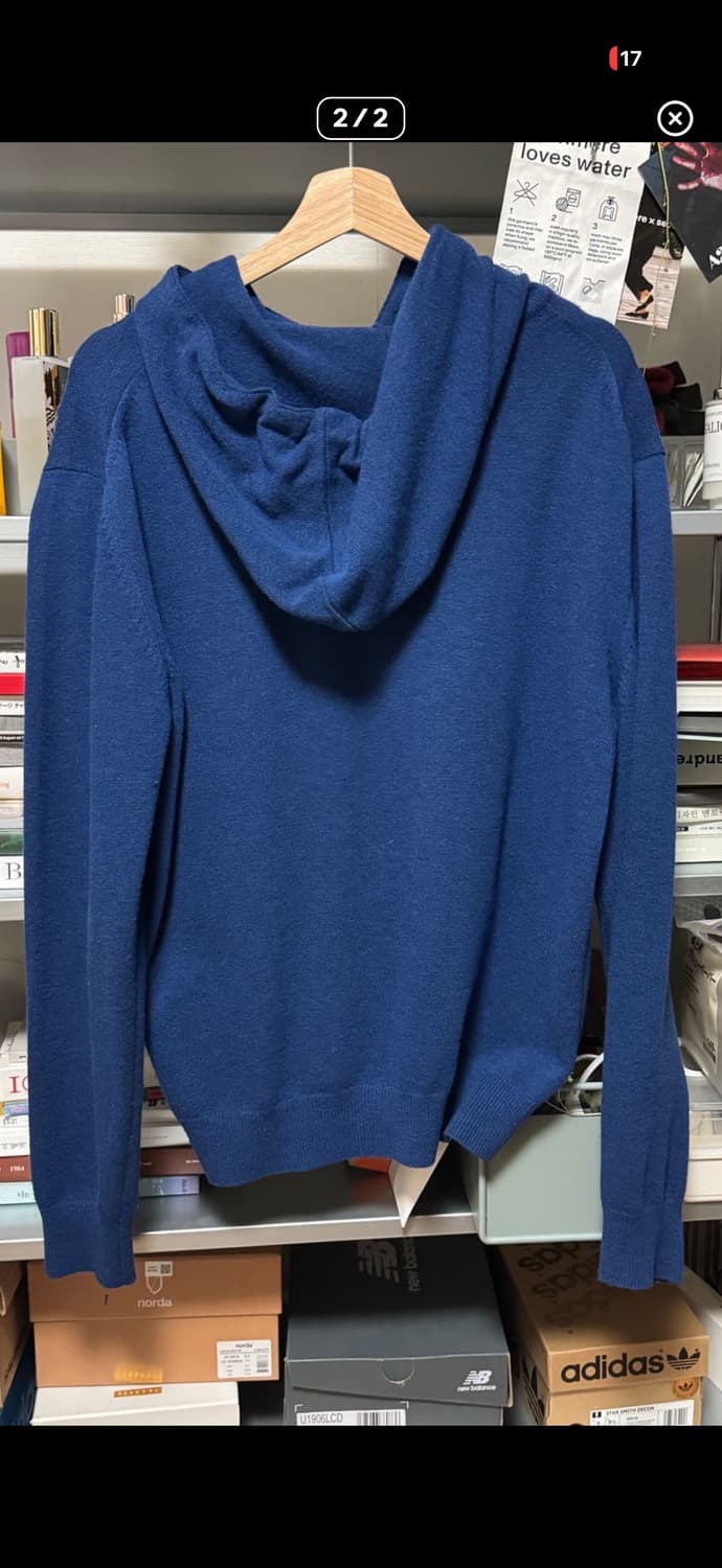 머듈 플레인 니트 후디 2사이즈 상품이미지2