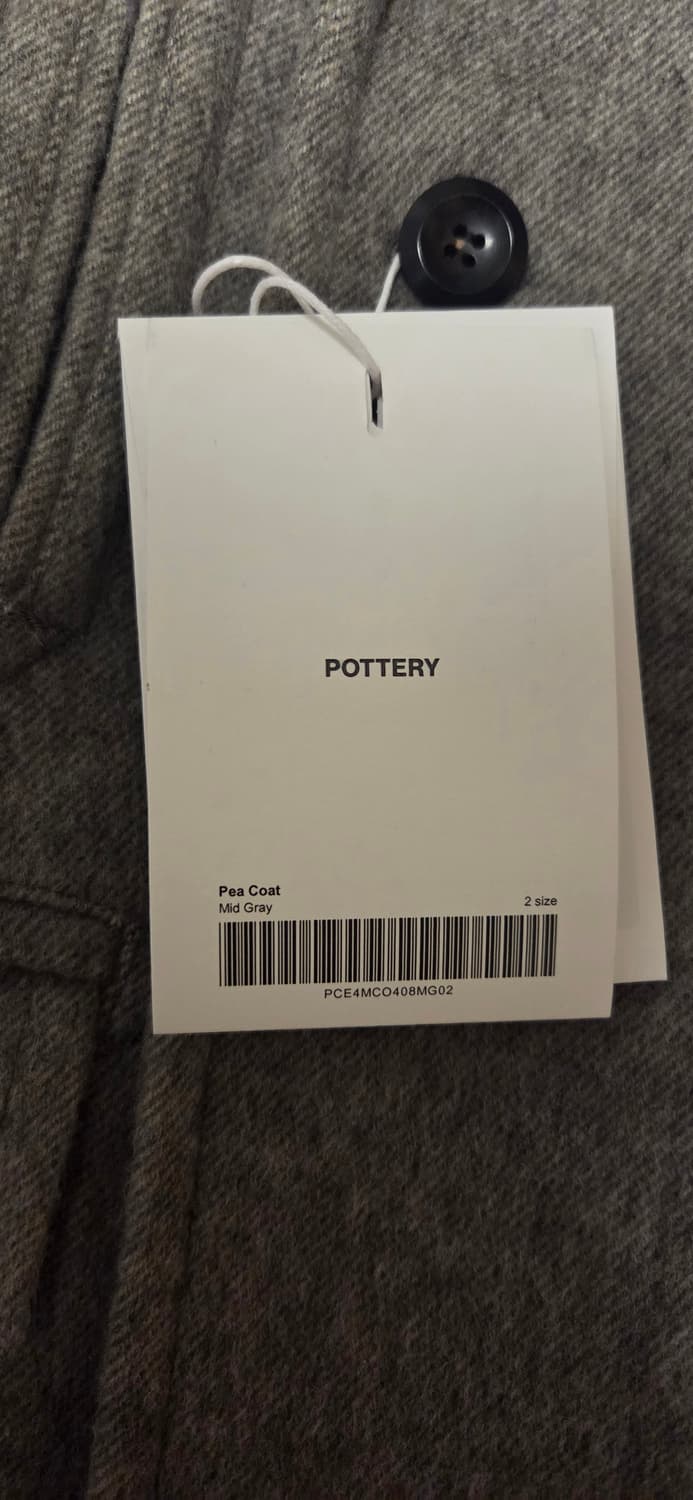 [새상품] 포터리 남성 피코트 미드그레이 사이즈 2 팝니다 상품이미지5