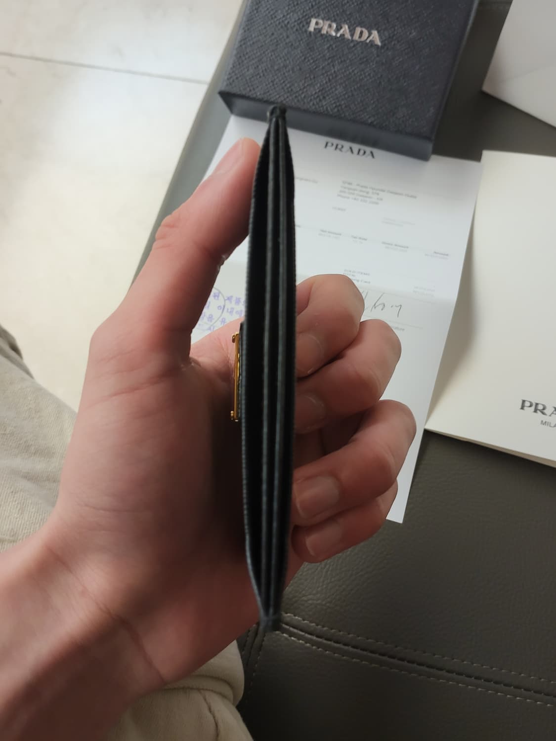 Prada 사피아노 카드지갑 [마지막 가격내림] 상품이미지4