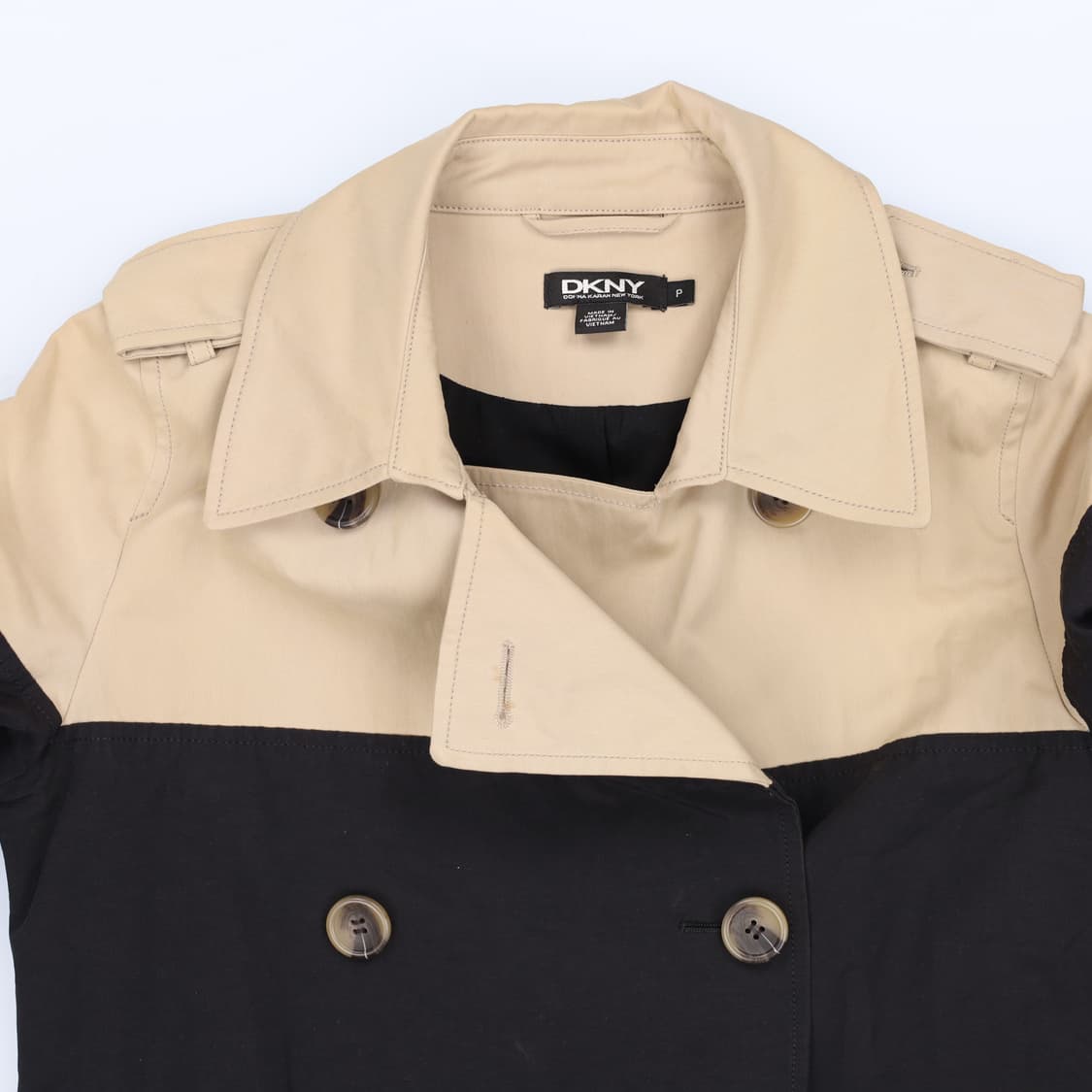 [55] 디케이엔와이 여성 배색 트렌치코트 자켓 0108J 상품이미지4