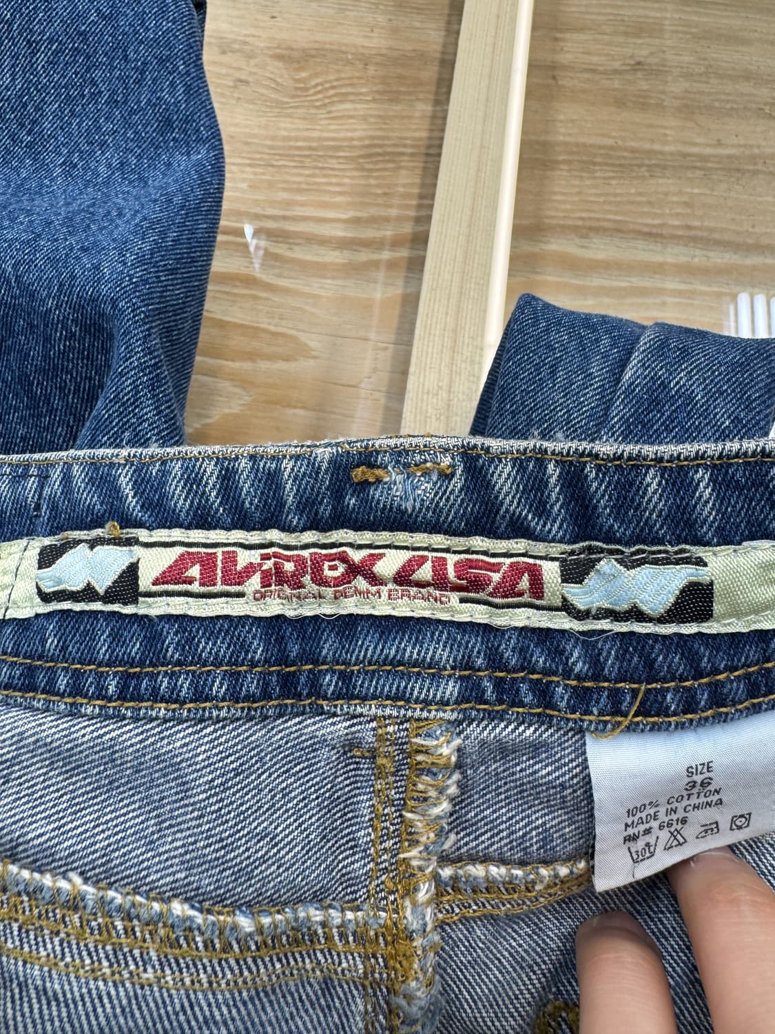 아비렉스 니 포켓 데님 카펜터 팬츠 상품이미지8