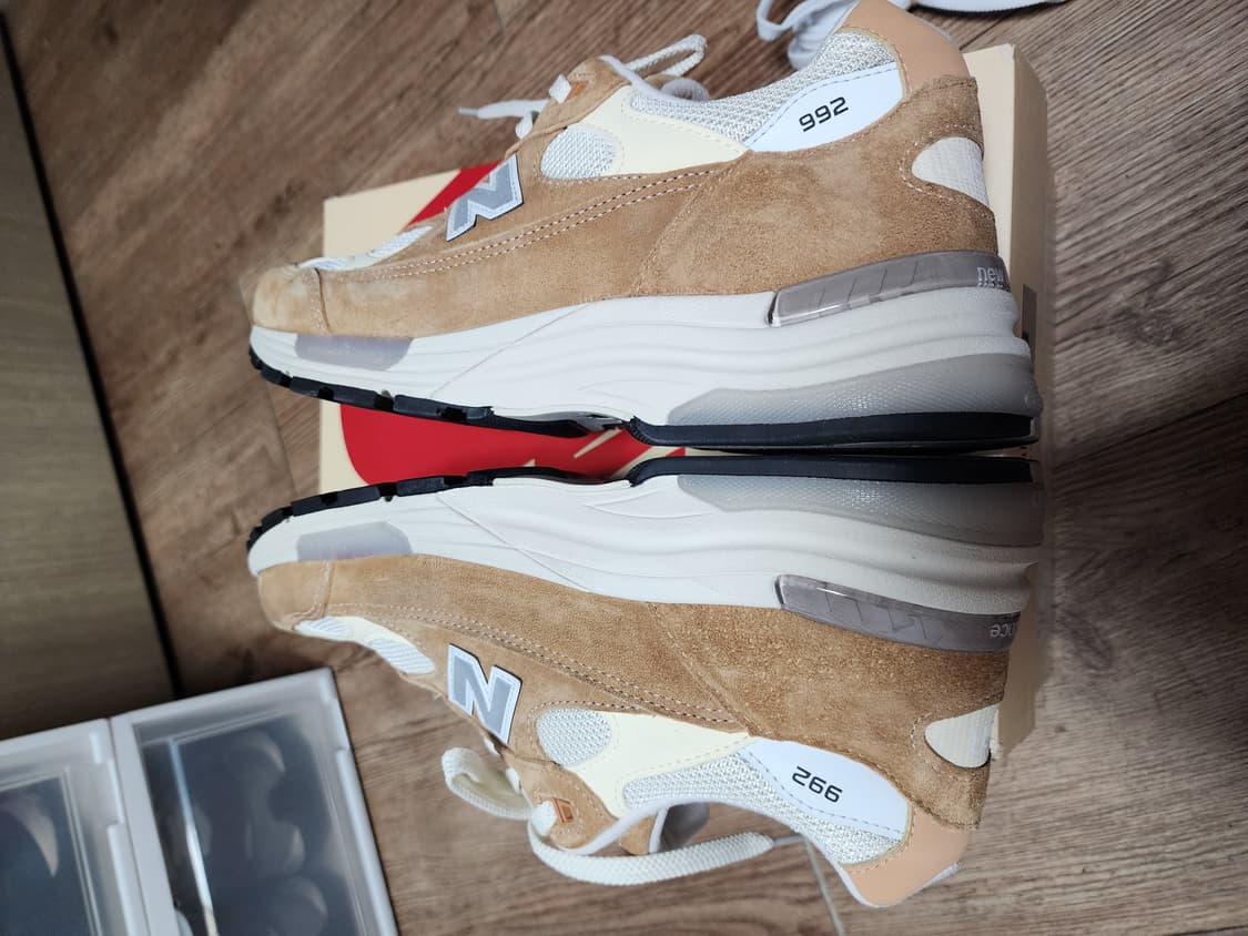 [285] 뉴발란스 992 메이드 인 USA 스위트 카라멜 칼슘 상품이미지4