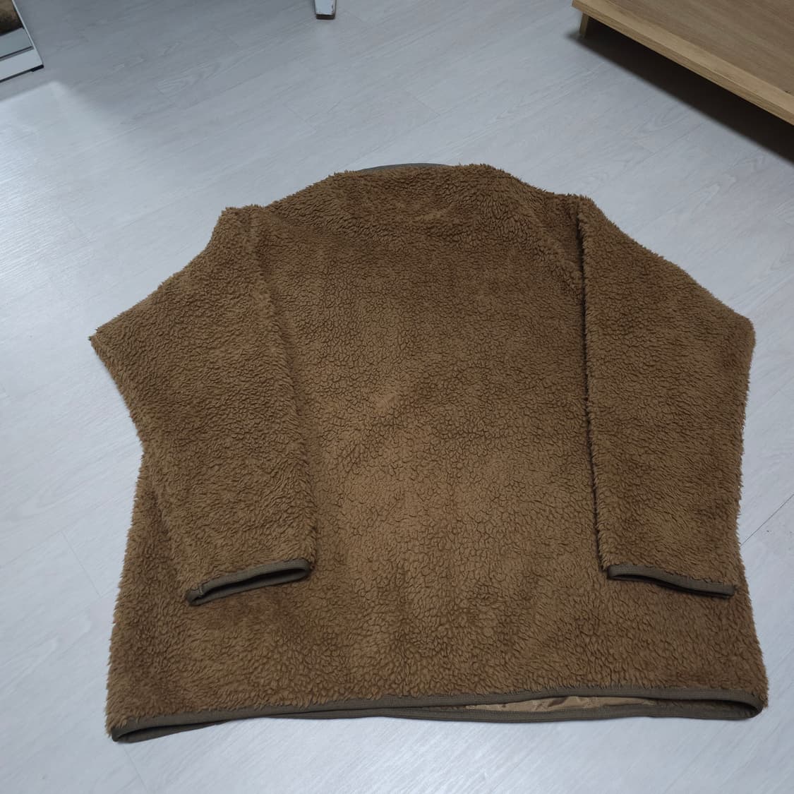[2XL] 유니클로 화이트마운티니어링 플리스 풀오버 브라운 상품이미지2