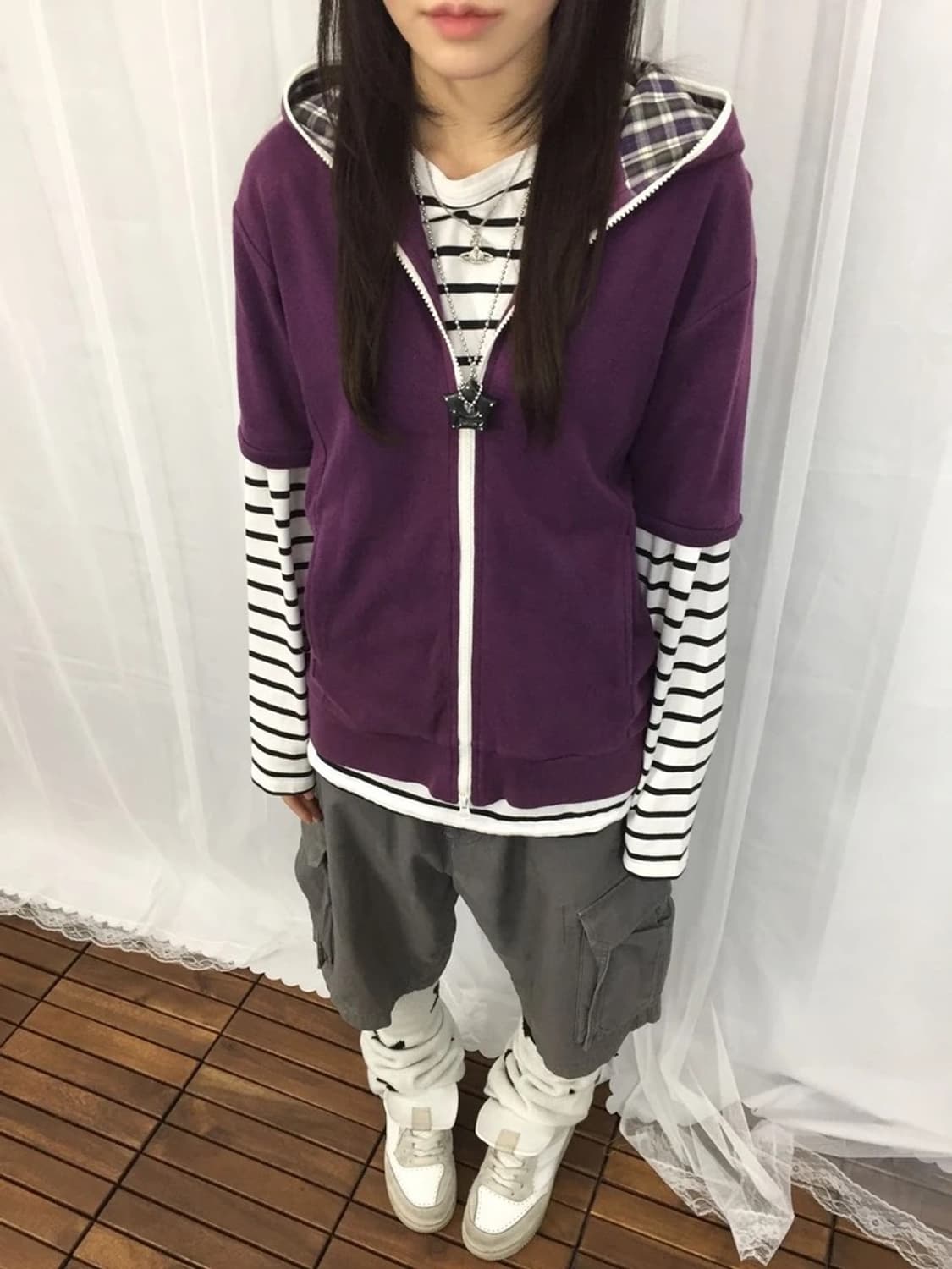 Rageblue Purple Short Sleeve Hoodie 상품이미지2