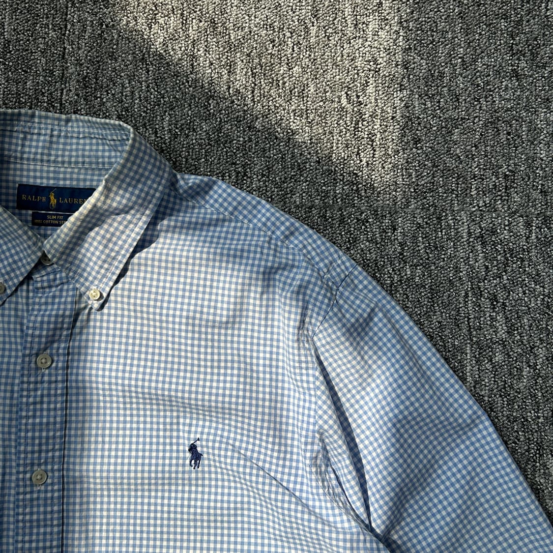 폴로 랄프로렌 슬림핏 체크 패턴 셔츠 상품이미지2