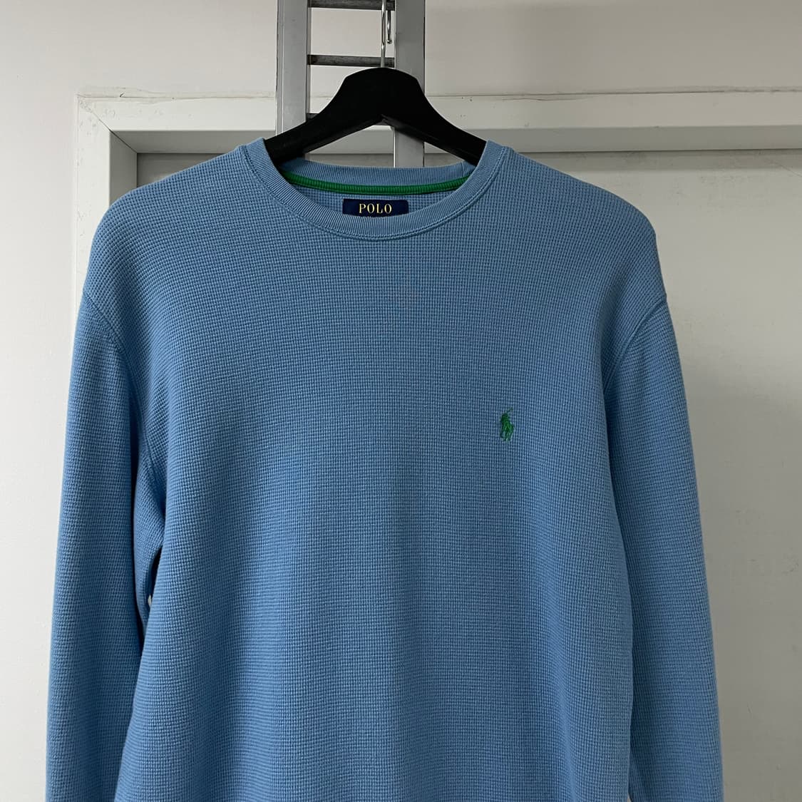 폴로 랄프로렌 와플 긴팔 티셔츠 블루 M 상품이미지2