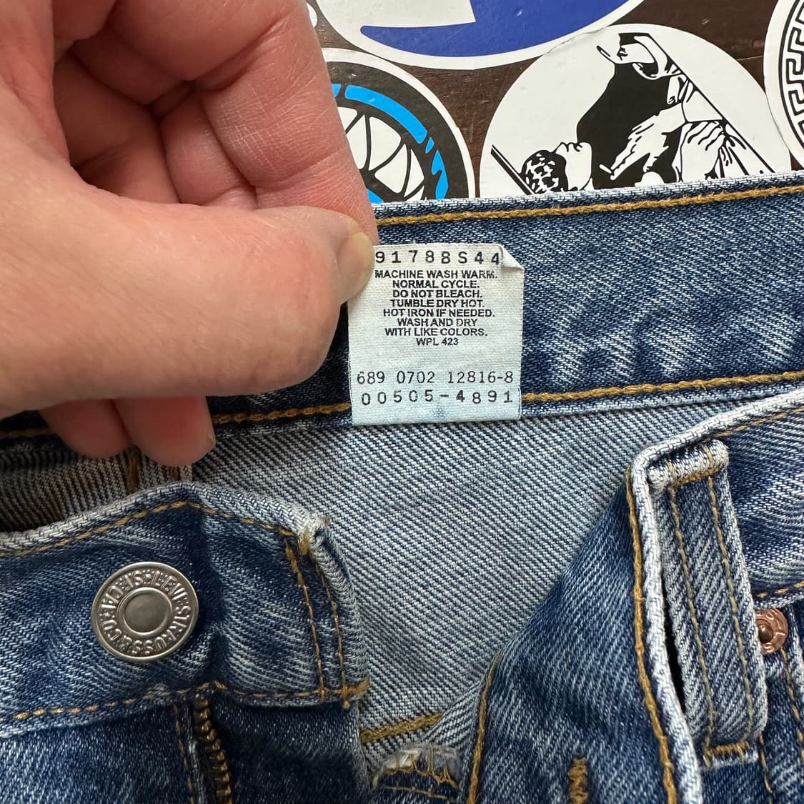 Early 00s 리바이스 505 블루 진 데님 팬츠 36 상품이미지9