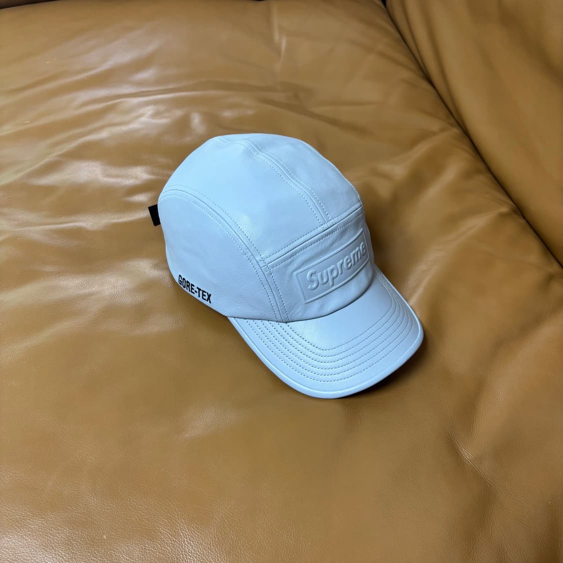 Supreme 슈프림 고어텍스 레더 그레이 캠프캡 모자 Gore-Tex 상품이미지1