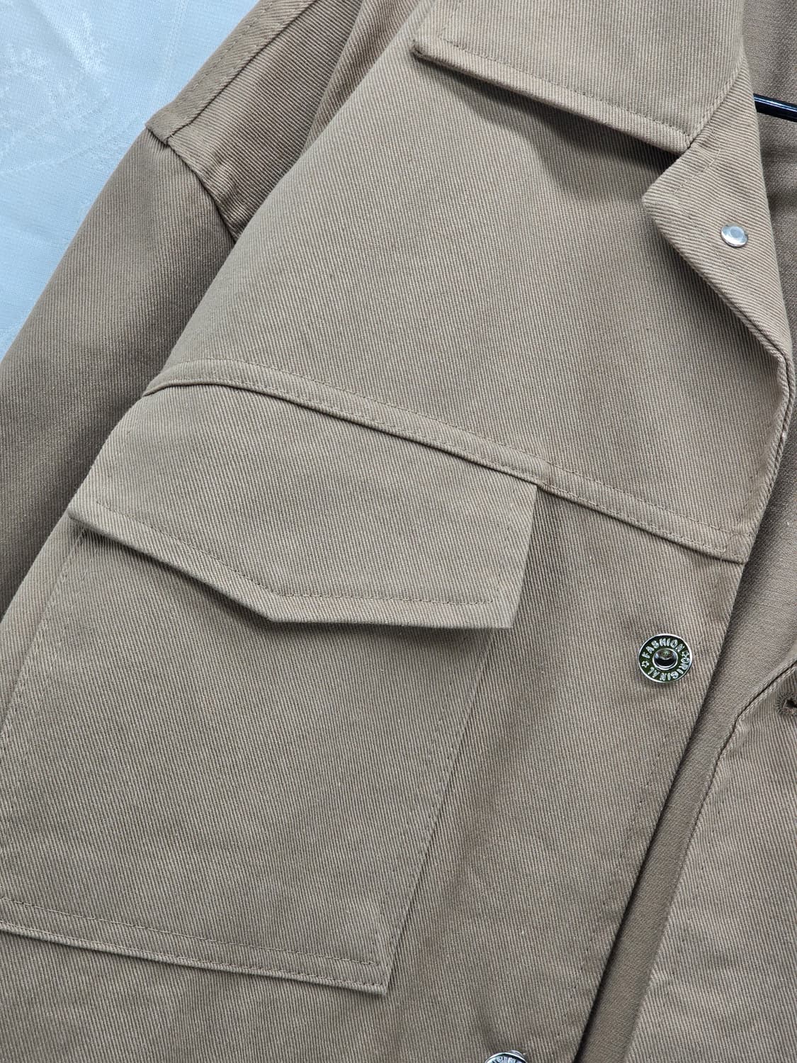 ReBorn 카키색 면 자켓 상품이미지10