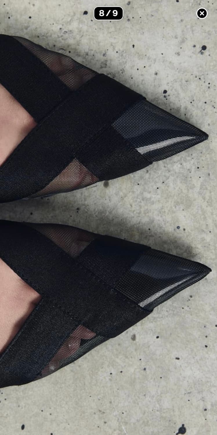 자라 메쉬 슬링백 힐 슈즈 상품이미지3