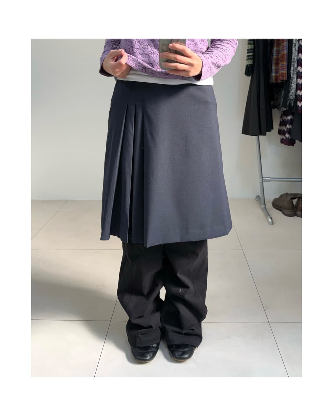 빈티지 잔체크 스커트 상품이미지5