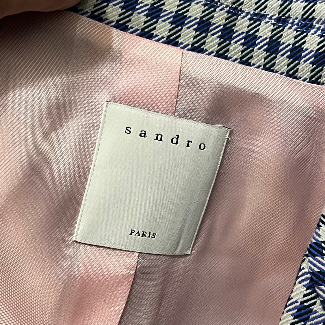  산드로 체크 블레이저 y14720 상품이미지5