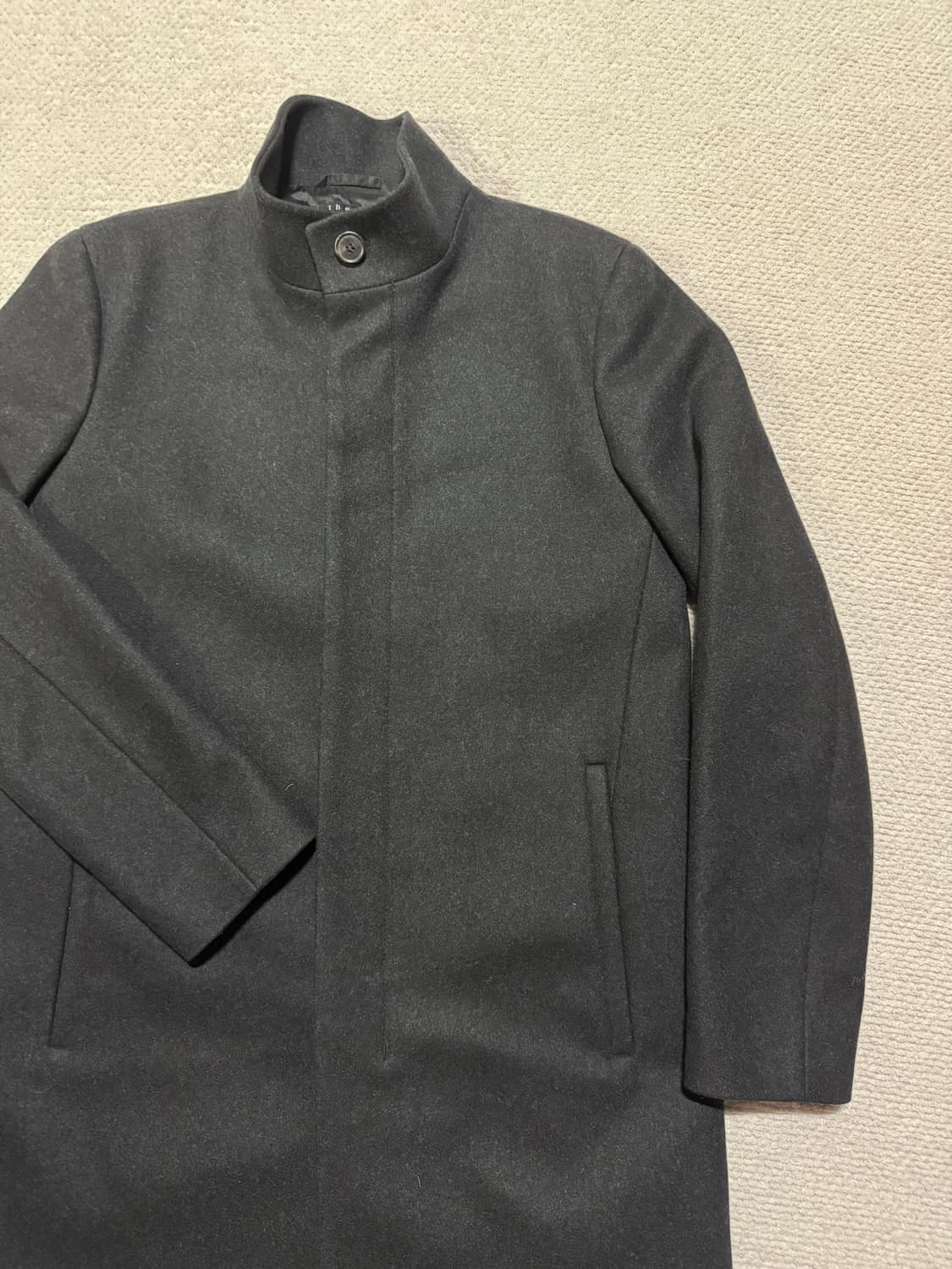 띠어리 theory 차콜 차이나카라 울/캐시미어 코트 M 상품이미지4