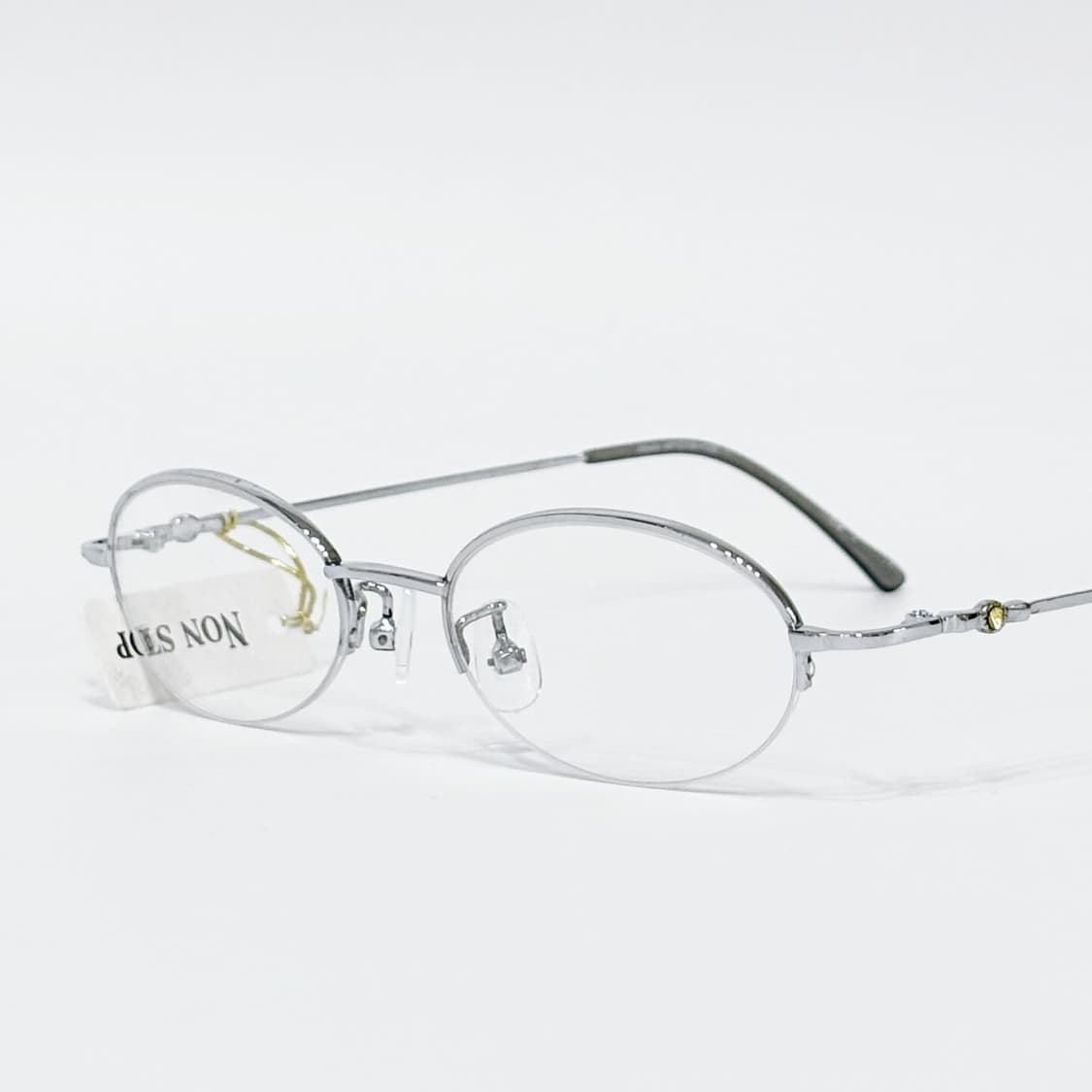 Nonstop 실버 큐빅 반무테 데드스탁 빈티지안경 상품이미지1